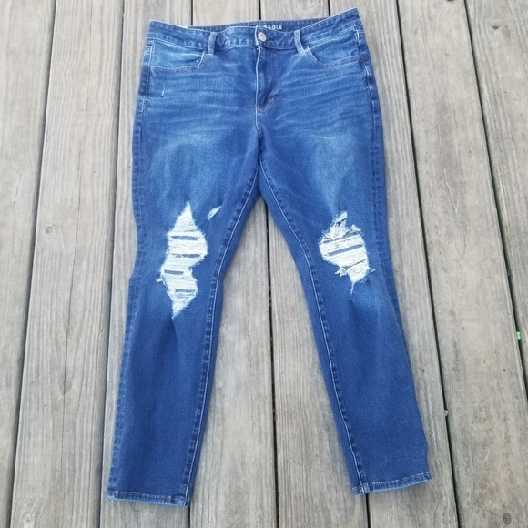 American Eagle Outfitters Denim - AEO Hi-rise 360 Strech Distressed Jeggings